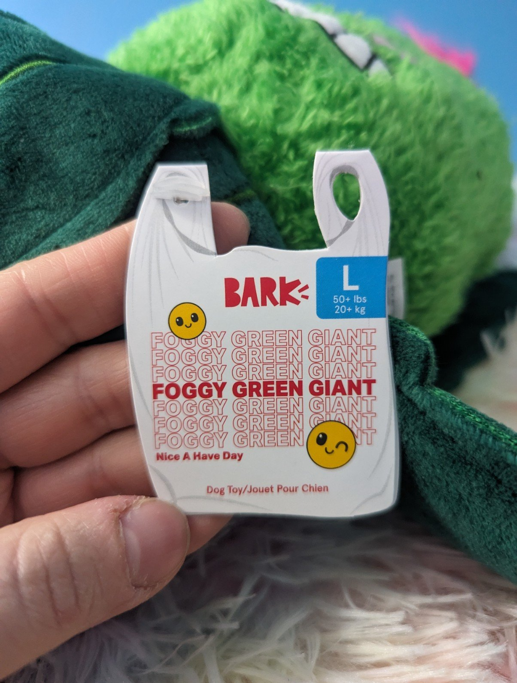 BarkBox Foggy Green Giant