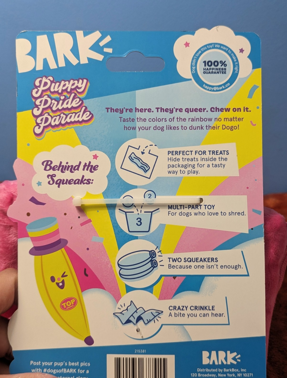 BarkBox Rainbow Dogos Dunkers