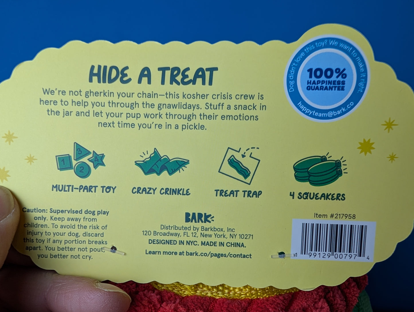 BarkBox Dill-emma Squad