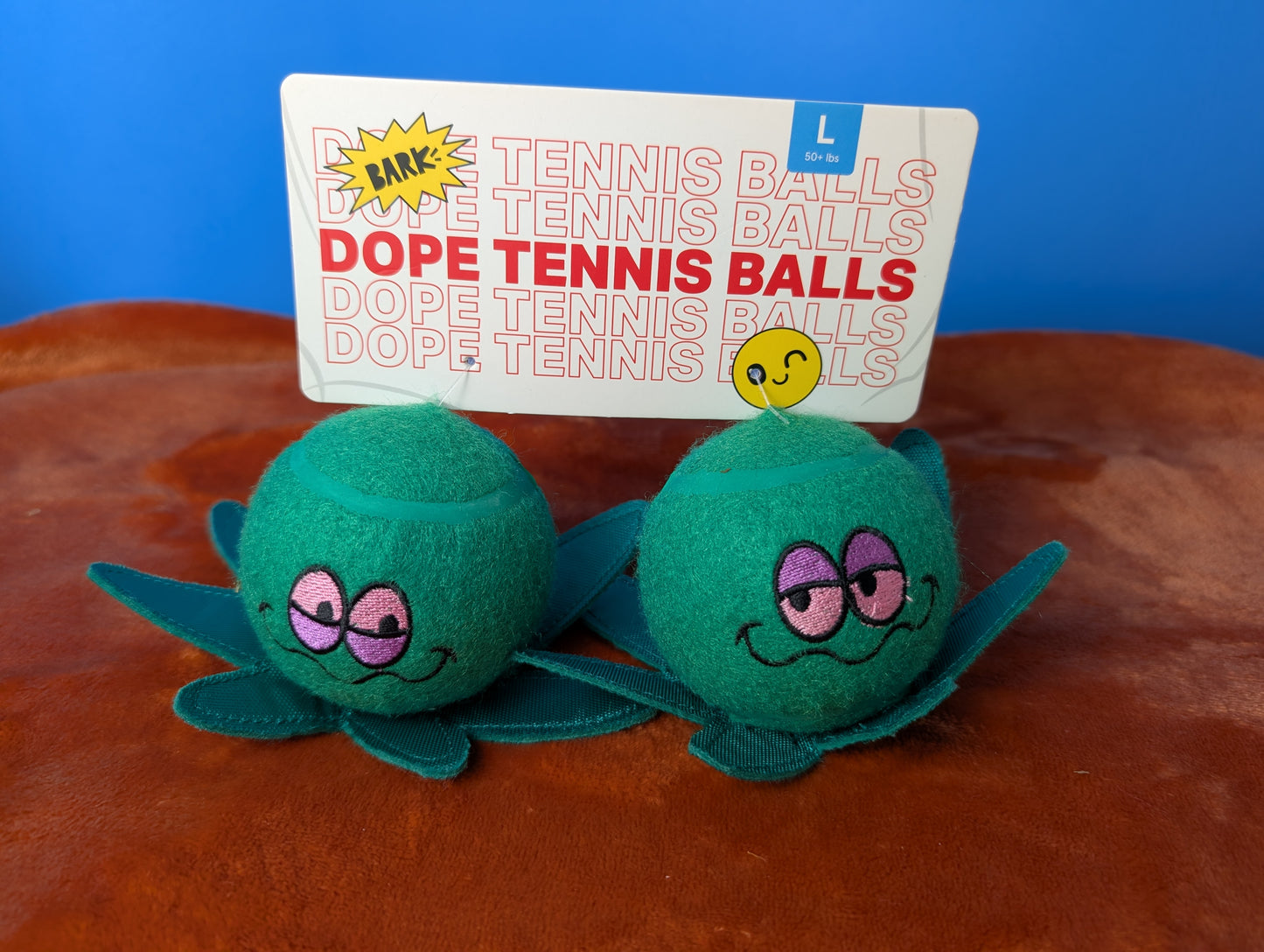 BarkBox dope tennis balls