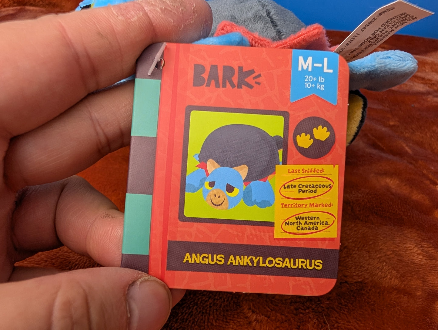 BarkBox Angus Ankylosaurus
